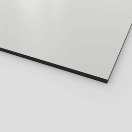 HPL Panels, 20 x 20 cm, Solid Core Panels for Outdoor and Indoor Use, 6 mm Thick, Zinc Grey