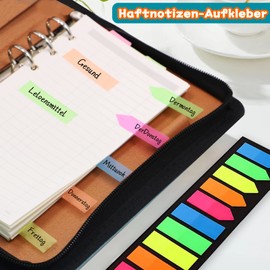 LSAMA 200 x Flag Index Tabs, 45 Cash Envelope Label Stickers, Arrow Bookmarker, Highlighter for Book, Organiser Budgeting Planner, Letter Stickers for Financial Planner and Money Envelopes