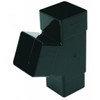 FLOPLAST 65mm Square 67 Degree Downpipe Branch - Black