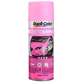 Dupli-Color ECWRC8650 Custom Wrap Neon Removable Automotive Paint - Dynamic Pink Spray Paint - 11 oz. Aerosol Can