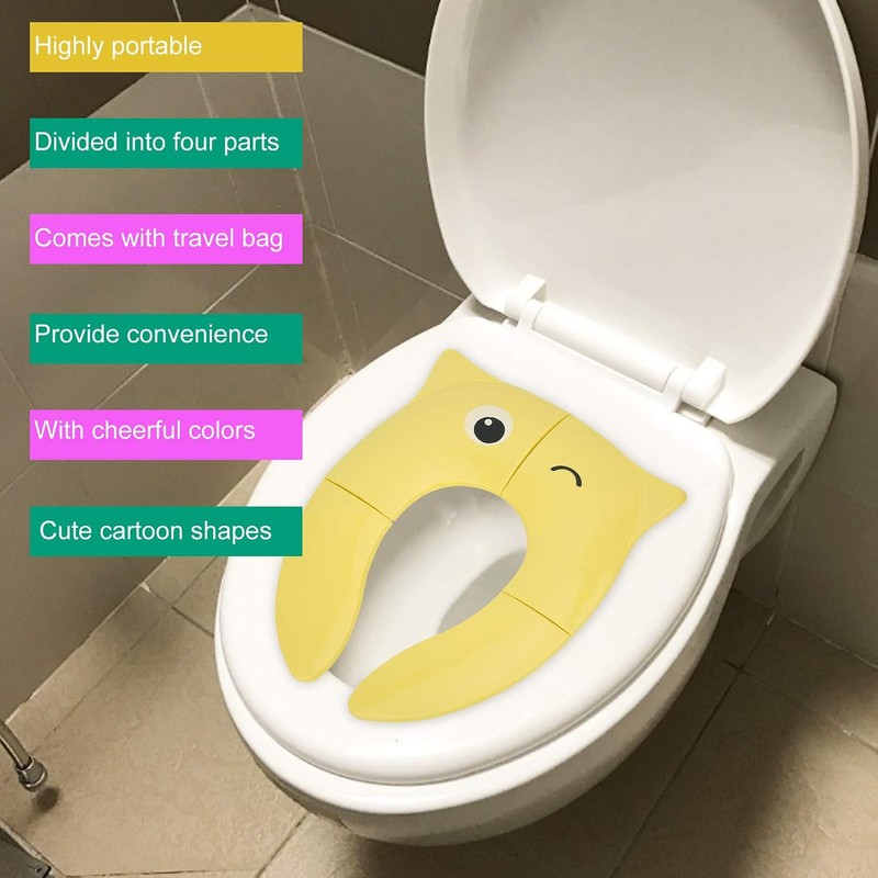 Cryfokt Folding Travel Potty Seat for Toddler Potty Training with