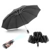 InnovaGoods® Folbrella Reversible Folding LED Umbrella Opens and Closes Inverted
