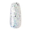 KISS Gel Fantasy Glue-On Nails Lavender Glitter Long Length Coffin