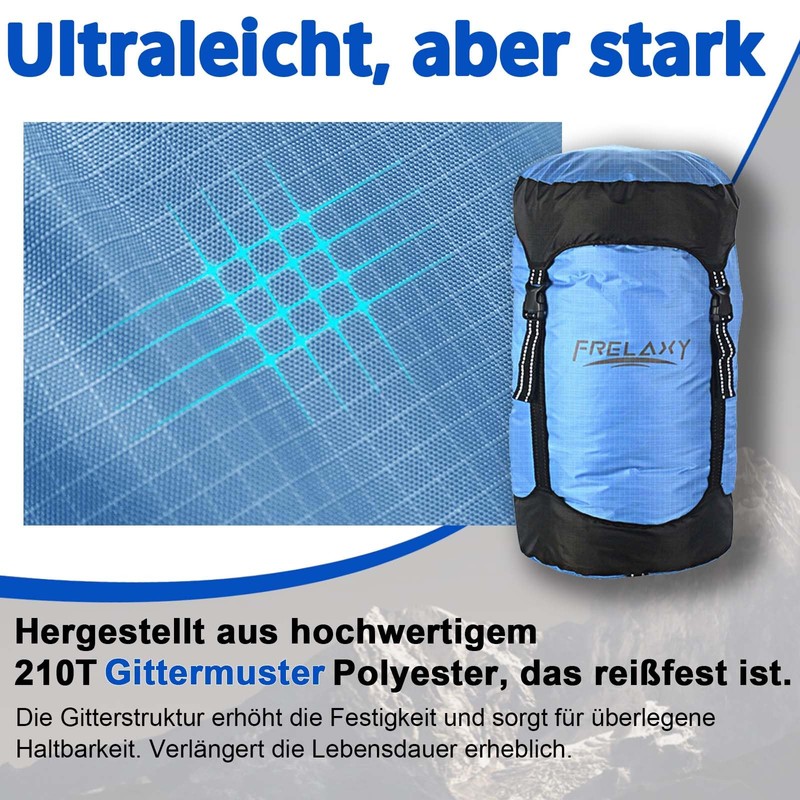 Frelaxy Compression Sack, 60% More Storage Space! 11L/18L/30L/43L/49L Waterproof &