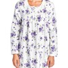 Casual Nights Women's Flannel Floral Long Sleeve Nightgown - Floral
