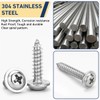 Drenky M4 Wood Screws 304 Stainless Steel Phillips Pan Head