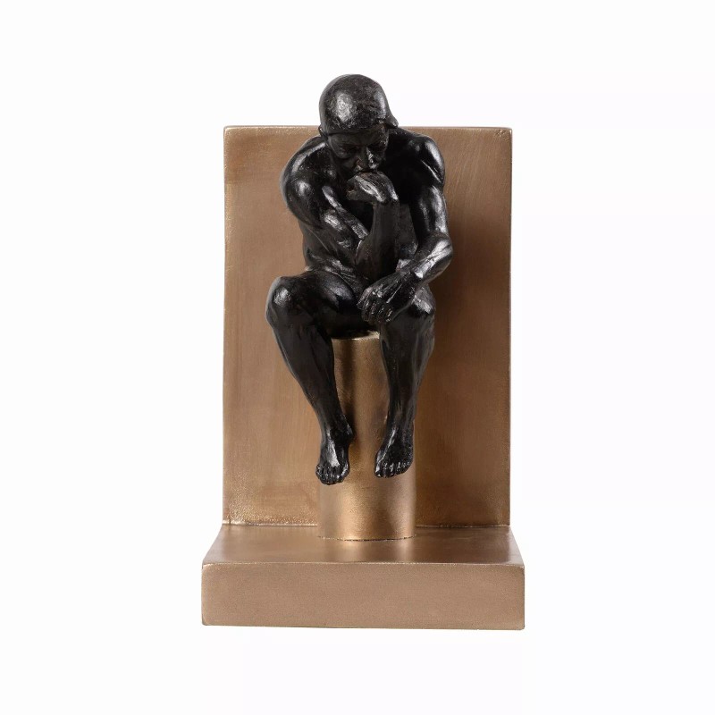 Hi-Line Gift Ltd. Thinker Bookends Set of 2, Resin Pair