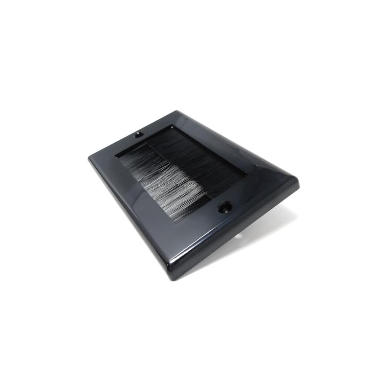 2pcs. Dual Gang Brush Wall Outlet Cable Entry Plate, Tidy