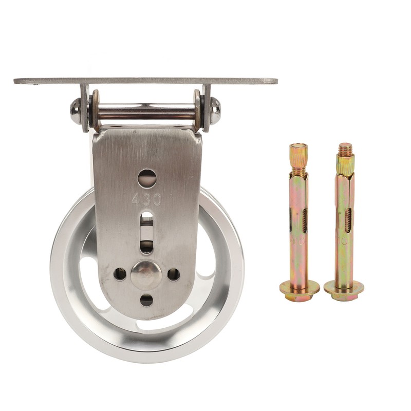 Pulley Wheel Bidirectional Rust Proof Silent Rotation Traction Wheel for