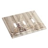 Nautical Coastal 3 Gang Light Switch Covers Seashell Fishing Net