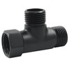 Hordion T Valve Adapter, G1/2" 3 Way Diverter Hose Fitting