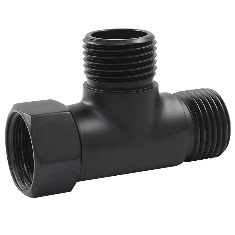 Hordion T Valve Adapter, G1/2" 3 Way Diverter Hose Fitting