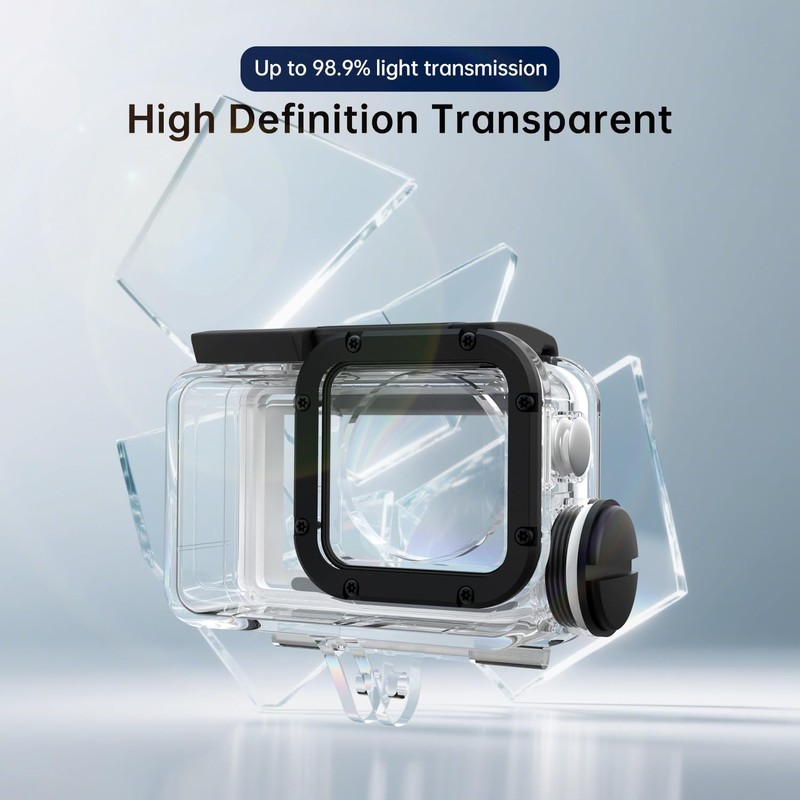 Suptig Waterproof Case Compatible for DJI Action 5/4/3, Waterproof Up