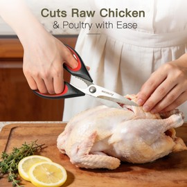 Astercook Kitchen Scissors All Purpose Heavy Duty,3 Pack Kitchen Shears Set,Stainless Steel Kitchen Gadgets for Cutting Food,Poultry,Meat,Vegetable,Herb Dishwasher Safe Utility Tools Home Gift