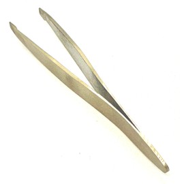 Juwel Solingen Professional Eyebrow Tweezers, German Stainless Steel, Precision Tip, Non-Slip, 9.5 cm