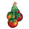 Old World Christmas Tomatoes ON Vine Ornamento, Rojo Maduro