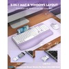 Wireless Keyboard and Mouse Combo, EAYBLLY Wireless Ergonomic Keyboard with