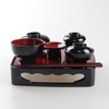 Fujishiro Kogei Japanese Buddhist Zen Rice Serving Services, Lacquerware, Eiho,