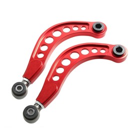 BLACKHORSE-RACING 2PCS Rear Adjustable Upper Camber Kit Red Compatible with 2006 2007 2008 2009 2010 2011 2012 2013 2014 2015 Honda Civic LX EX DX SI
