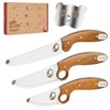Kids Knife Set for Real Cooking with Educational Ring &