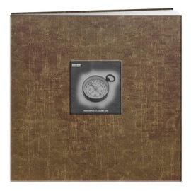 Pioneer 12 Inch by 12 Inch Postbound Travel Frame Cover Memory Book, World Map