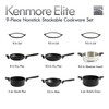 Kenmore Elite Grayson Stackable Platinum Nonstick Forged Aluminum Induction Cookware