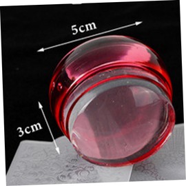 SAFIGLE 2Set Nail Art Stamper Kit Red Stamping Tool for Manicure Nail Art for DIY Designs Unique Patterns Easy to Use Nail Stamping Plates Included