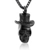 XSMZB Urn Necklace for Ashes Skull Cremation Jewelry for Ashes