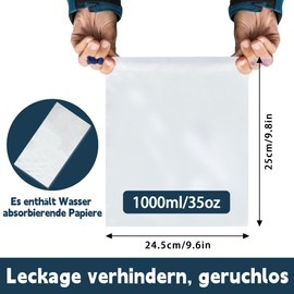 KAOTPO Pack of 12 Poop Bags Car Children, 1000 ml Poop Bags with Ring, Tear-Resistant Burp Bag with Ring for Travel Nausea, Children and Adults