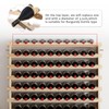 SogesHome Wine Rack Wood Storage Rack Stand, 120 Bottles Holder,