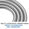 RUMOSE 98 inches Shower Hose Extra Long Stainless Steel Shower