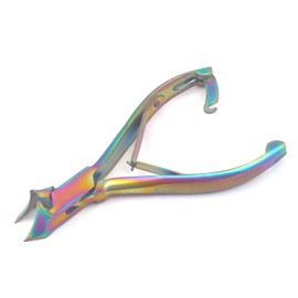 OdontoMed2011 Multi Color Rainbow Professional Moon Shape Toenail Nipper Clipper Chiropody Podiatry Instruments
