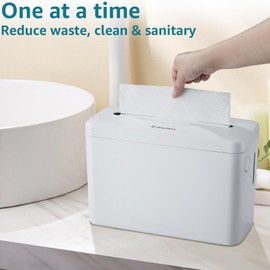 Paper Towel Dispenser Countertop, Modunful Bathroom Hand Towel Dispenser Commercial Multifold Trifold Paper Towels Dispenser for Home Kitchen Restaurant(White)