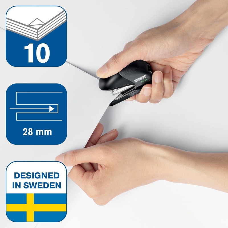 Rapid ECO Mini Stapler, Compact & Heavy Duty Small Stapler
