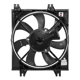 DNA MOTORING OEM-RF-0007 Factory Style Radiator Cooling Fan Assembly Cooling Efficiency Improved Direct Replacement [Compatible with 01-05 Accent ]