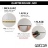 Questech Decor Quarter Round Tile Trim, 1/2 x 12 Inch