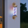Kaichenyt Barber Rotating Light 110V 35.43in Wall-Mounted Barber Pole 50