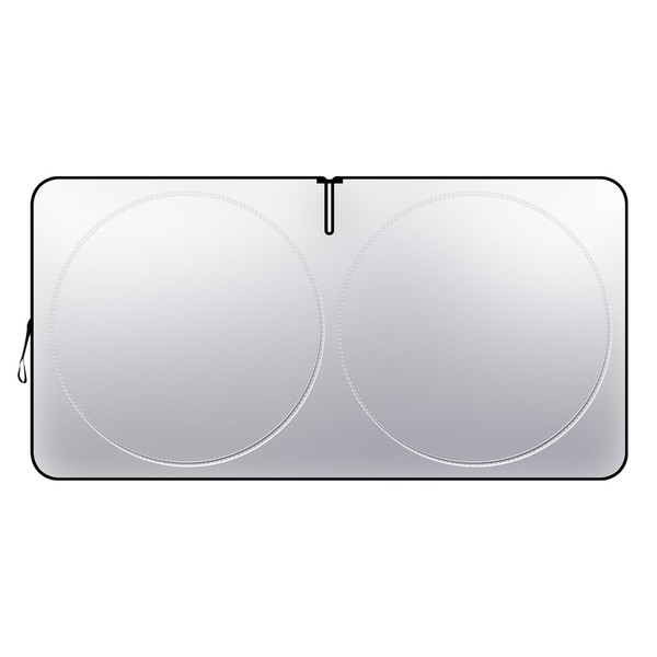 QKYS Car Windshield Sun Shade, Foldable Front Window Sun Visor