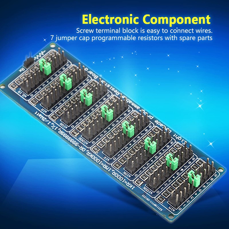 Eujgoov Resistor Board, 0.1R - 9999999R 8 Decade Programmable Resistor