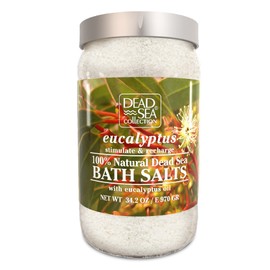 Dead Sea Collection Bath Salts Enriched with Eucalyptus - Natural Salt for Bath - Large 34.2 OZ. - Nourishing Essential Body Care for Soothing and Relaxing Your Skin and Muscle