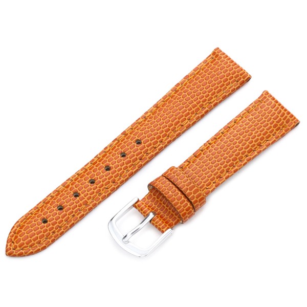Hadley-Roma 20mm 'Women's' Leather Watch Strap, Color:Orange (Model: LSL725RAG200)