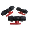 JAGETRADE 20mm/25mm/32mm Water Pipe Quick Valve Connector PE Tube Ball