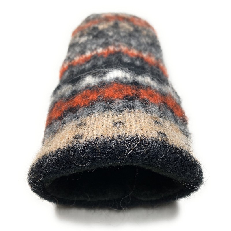 Warm Women Knit Mittens 100% Icelandic Wool Fleece Lined by