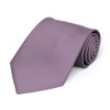 tiemart Boys' Premium Solid Color Tie (Dusty Lilac)