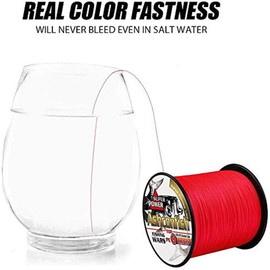 Ashconfish Braided Fishing Line- 4 Strands Super Strong PE Fishing Wire Heavy Tensile for Saltwater & Freshwater Fishing -Abrasion Resistant - Zero Stretch- 500M/547Yds 20LB Blue