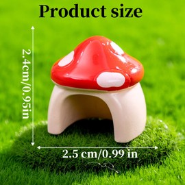 Paifeancodill Jumping Spider Hide, 5 Pcs Jumping Spider Mushroom Hide for Pet Spider Decor, Hidden Jumping Spider Habitat, Jumping Spider Mushroom Decor Jumping Spider Enclosure Accessories Mushroom