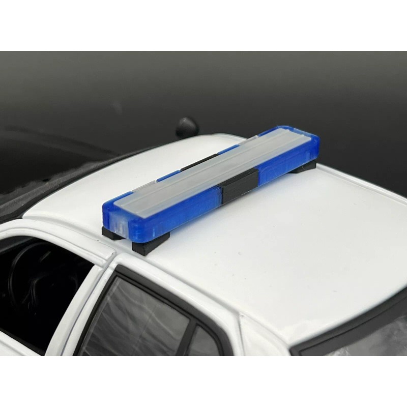 LED Ready Lightbar 1/18 LED Ready Whelen Edge Lightbar Blue
