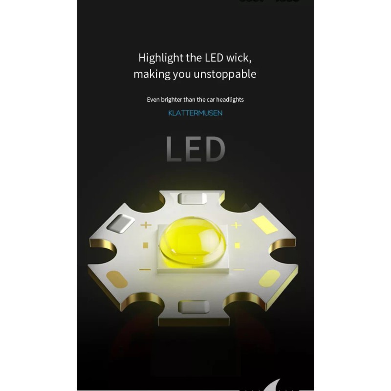 Smiling Shark Mini Linterna Shark2 Impermeable Doble Función Portátil