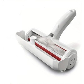 Alkarin Reusable Pet Hair Remover Roller for Dogs & Cats - Easy Clean Lint Brush for Carpets, Grooming, Clothes, Furniture, Rugs, Sofa, Bedding – White