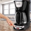 BLACK+DECKER DCM100B 12-Cup Programmable Coffeemaker with Glass Carafe, Black, One